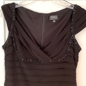 Adrianna Papell Evening Essential Black Sequin Top